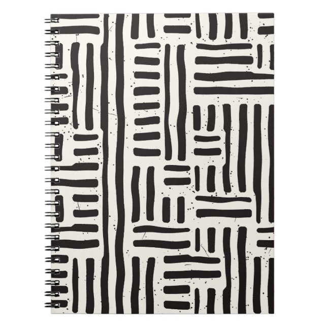 Carnet Lignes dessinées à la main, texture grossière et t (Devant)