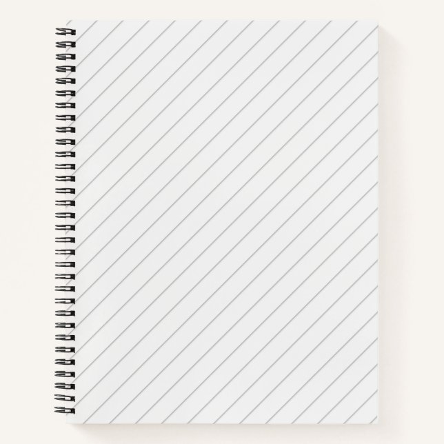 Carnet Lignes minces diagonales (Devant)