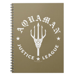 Carnet Ligue de Justice   Aquaman Retro Trident Emblem