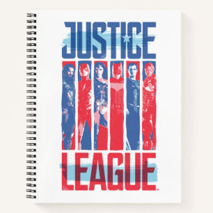 Carnet Ligue de Justice Blue & Red Group Pop Art