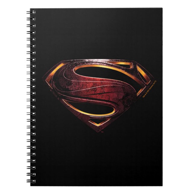 Carnet Ligue de Justice | Symbole de superman métallique (Devant)