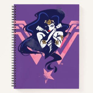 Carnet Ligue de Justice Wonder Woman & Symbol Pop Art