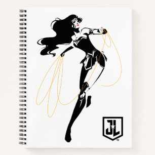 Carnet Ligue de Justice Wonder Woman with Lasso Pop Art