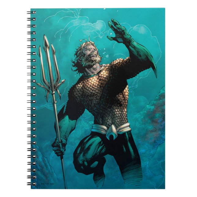 Carnet Ligue Justice #10 Aquaman Noyé Variant de Terre (Devant)