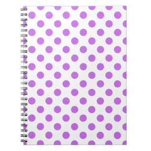 Carnet Lilac and white polka dots