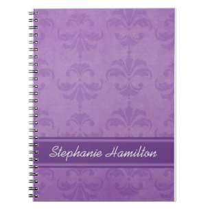 Carnet Lilac Damask