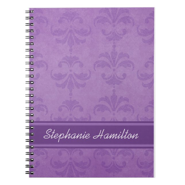 Carnet Lilac Damask (Devant)
