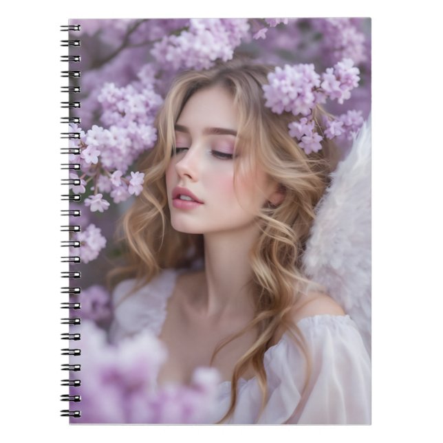 Carnet Lilac Dreams - Serene Spring Angel (Devant)