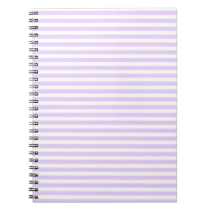 Carnet Lilac violet et blanc bonbons rayures