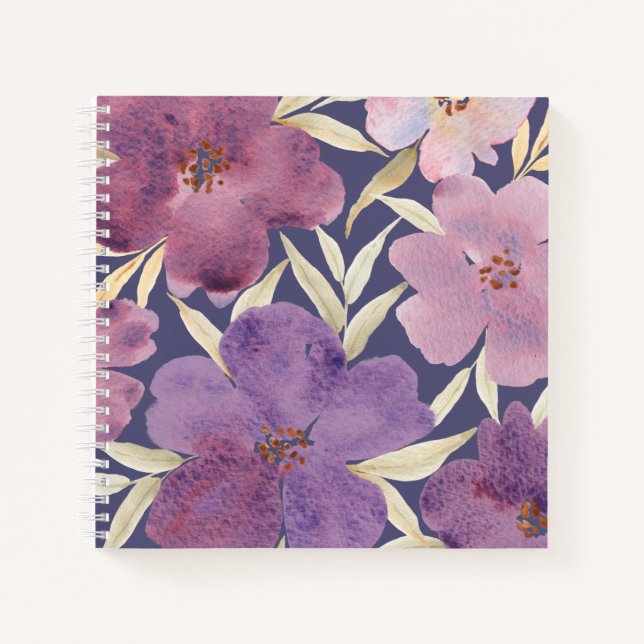 Carnet Lilas en acuarela  (Devant)