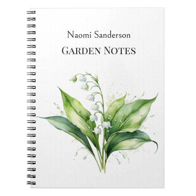 Carnet Lily de l'Amoureux des jardins Plante de la Vallée (Devant)