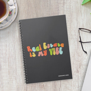 Carnet L'immobilier est mon truc, Realtor Coloré Groovy