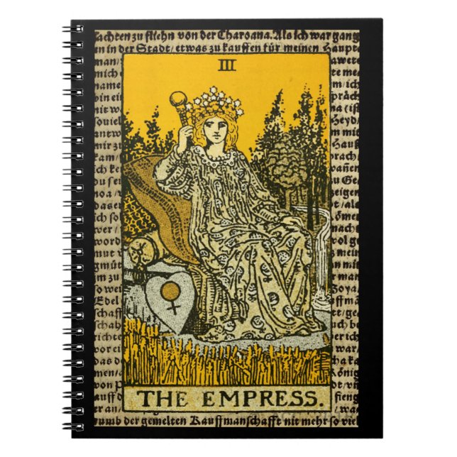 Carnet L'impératrice Tarot (Devant)