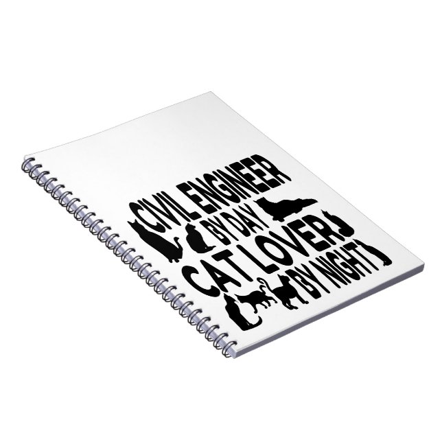 Carnet L'ingénieur civil aime les chats (Côté Droit)