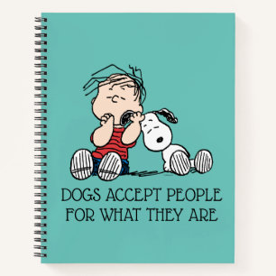 Carnet Linus consolé avec l'oreille de Snoopy