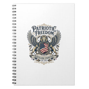 Carnet Lion Aigle Patriotique Hybride Animal Gardien Patr