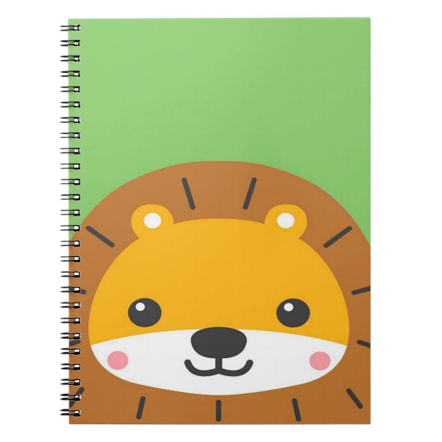 Carnet Lion bébé mignon | Cartographie (Devant)