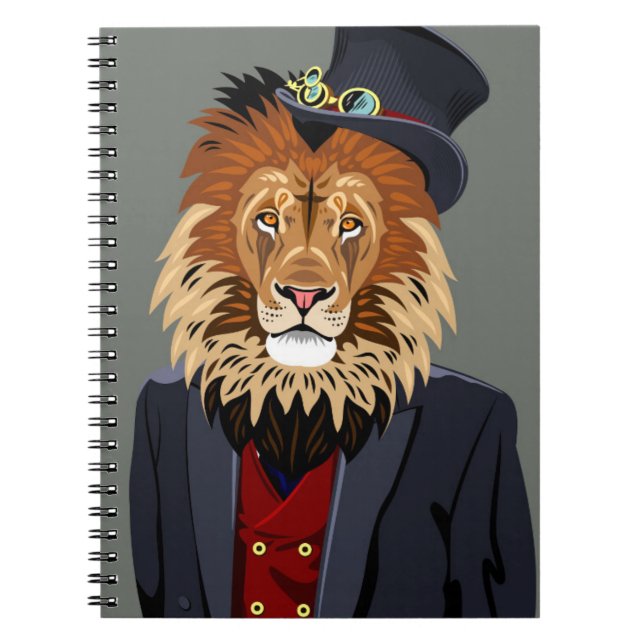 Carnet Lion chic (Devant)