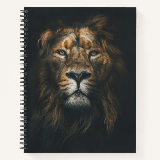 Carnet Lion Dark Arrière - plan Photo