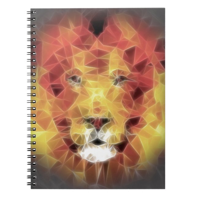 Carnet Lion fractal (Devant)
