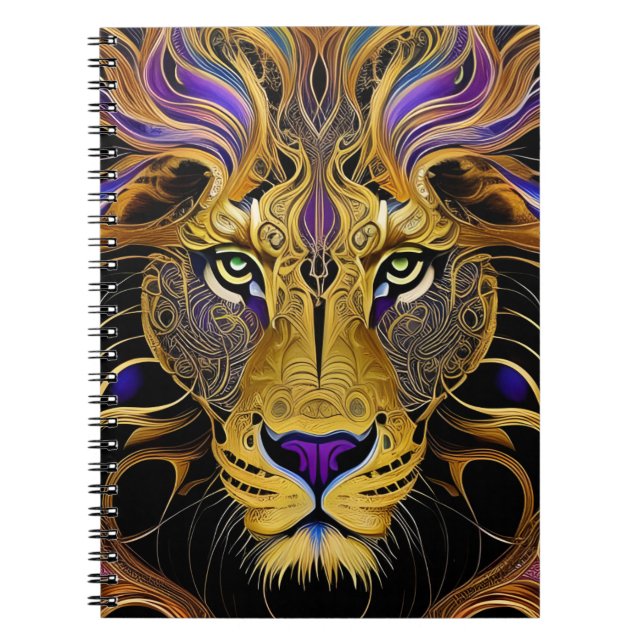 Carnet Lion Gold Filigree (Devant)