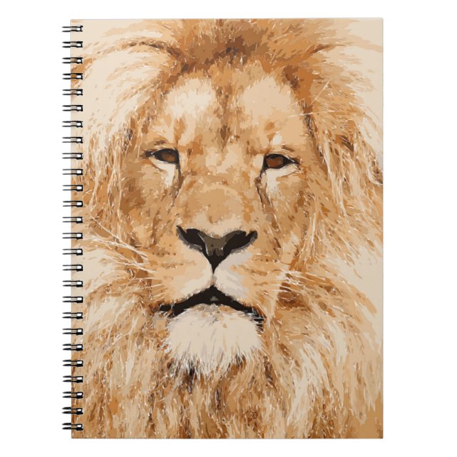 CARNET LION PORTRAIT (Devant)