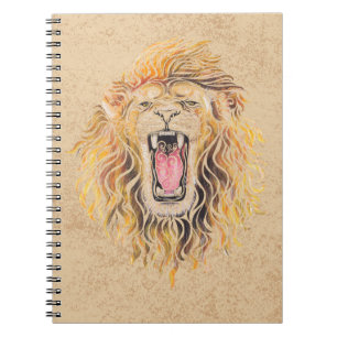 Carnet Lion tourbillonnant
