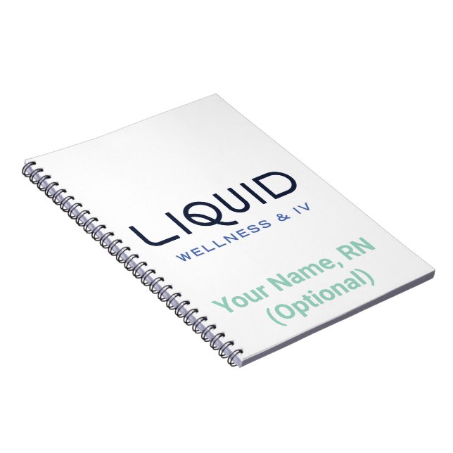 Carnet Liquid Wellness & IV Notebook (Côté Droit)