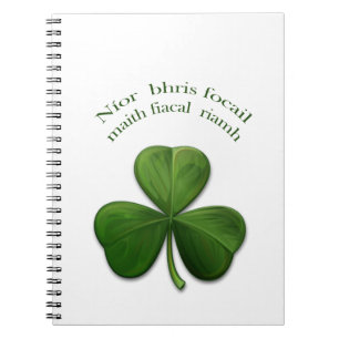 Carnet L'irlandais dit sur Irish Design Products