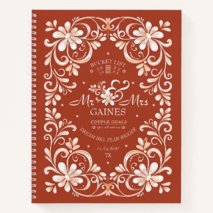 Carnet Liste de choses à faire pour le couple M. et Mme R