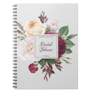 Carnet Liste d'invités de Fêtes des mariées roses