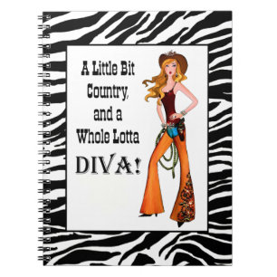 Carnet Little Bit Country et toute une Lotta DIVA! Notebo
