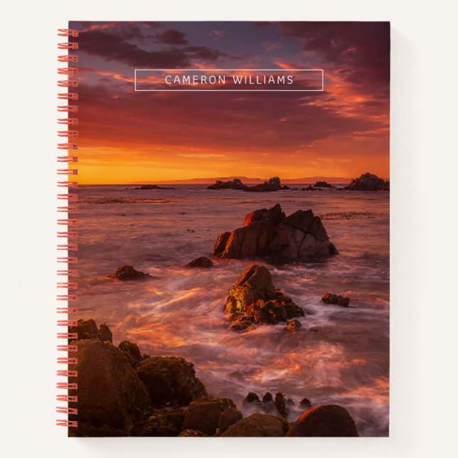 Carnet Littoral | Sunset Pacific Grove Carmel California (Devant)