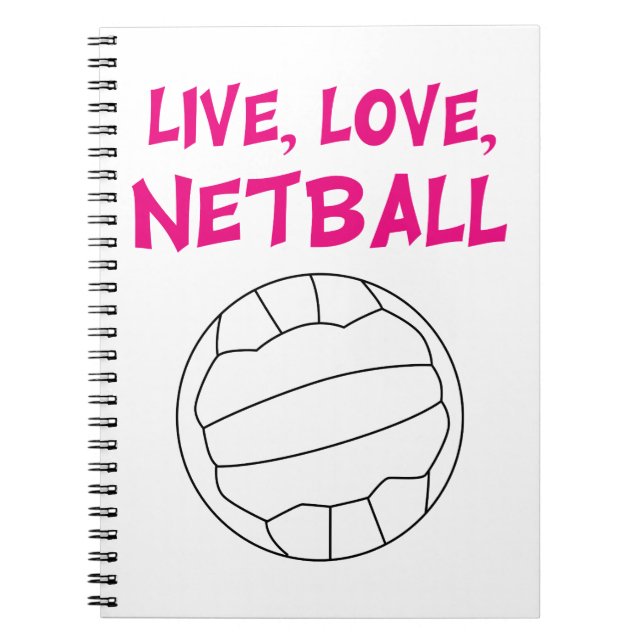 Carnet Live Love Netball (Devant)