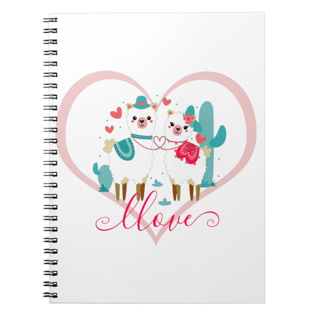 Carnet Llama d'amour  (Devant)
