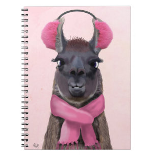 Carnet Llama rose