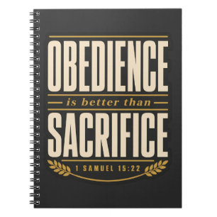 Carnet L'obéissance est meilleure que le sacrifice Foi ch