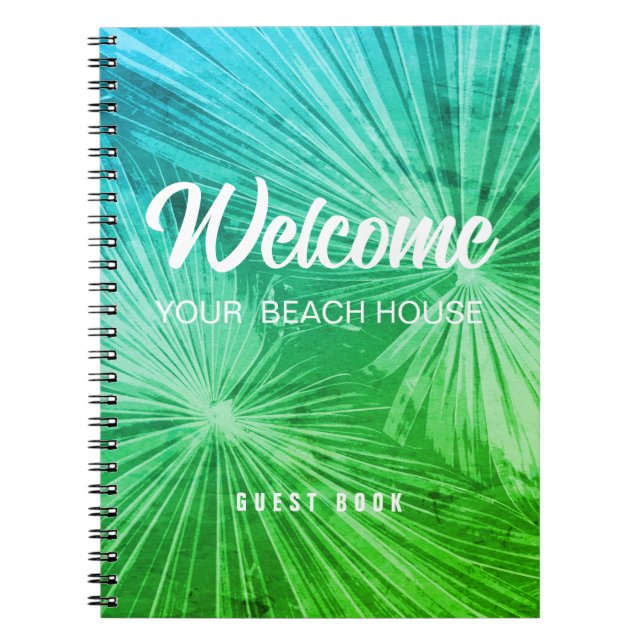 Carnet Location de vacances plage propriété personnalisée (Devant)