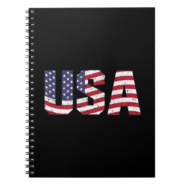 Carnet Logo "All American" Patriotic USA (Devant)