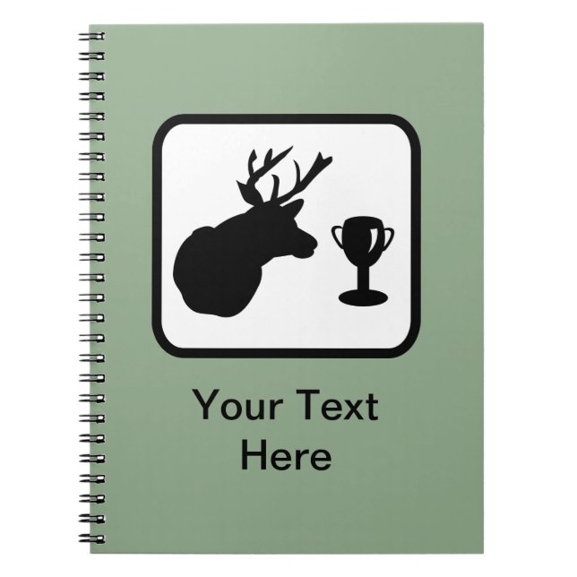Carnet Logo de chasseur personnalisable (Devant)