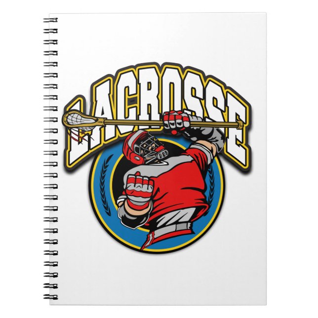 Carnet Logo de la lacrosse des hommes (Devant)