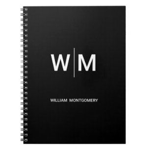 Carnet Logo de marque noire Entreprise