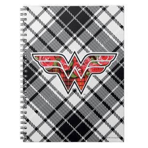 Carnet Logo de Red Roses et Plaid Wonder Woman