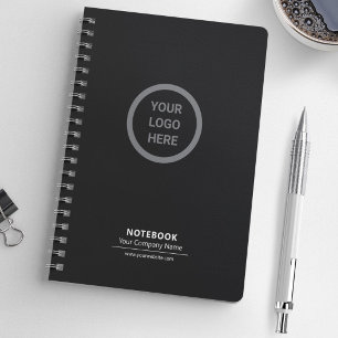 Carnet Logo de société noir minimaliste moderne professio