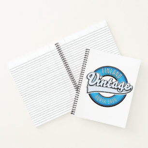 Carnet logo de style vintage de savo du nord finlande