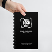 Logo d'entreprise de marque personnalisée Noir pro