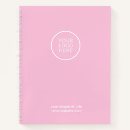 Carnet Logo d'entreprise Entreprise Moderne Rose Professi