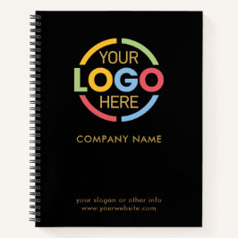 Carnet Logo d'entreprise moderne Black Gold Business