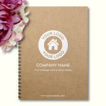 Logo d'entreprise personnalisé et style Kraft text
