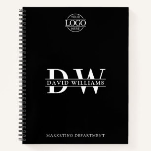 Carnet Logo d'entreprise personnalisé & Monogramme de mar